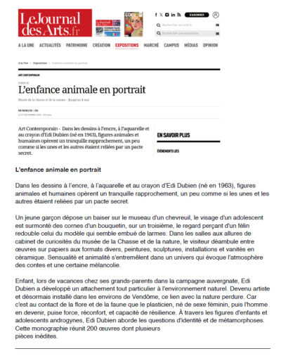 Edi-Dubien-janvier-2025-Presse-loeil-journal-des-arts-1100x660-2